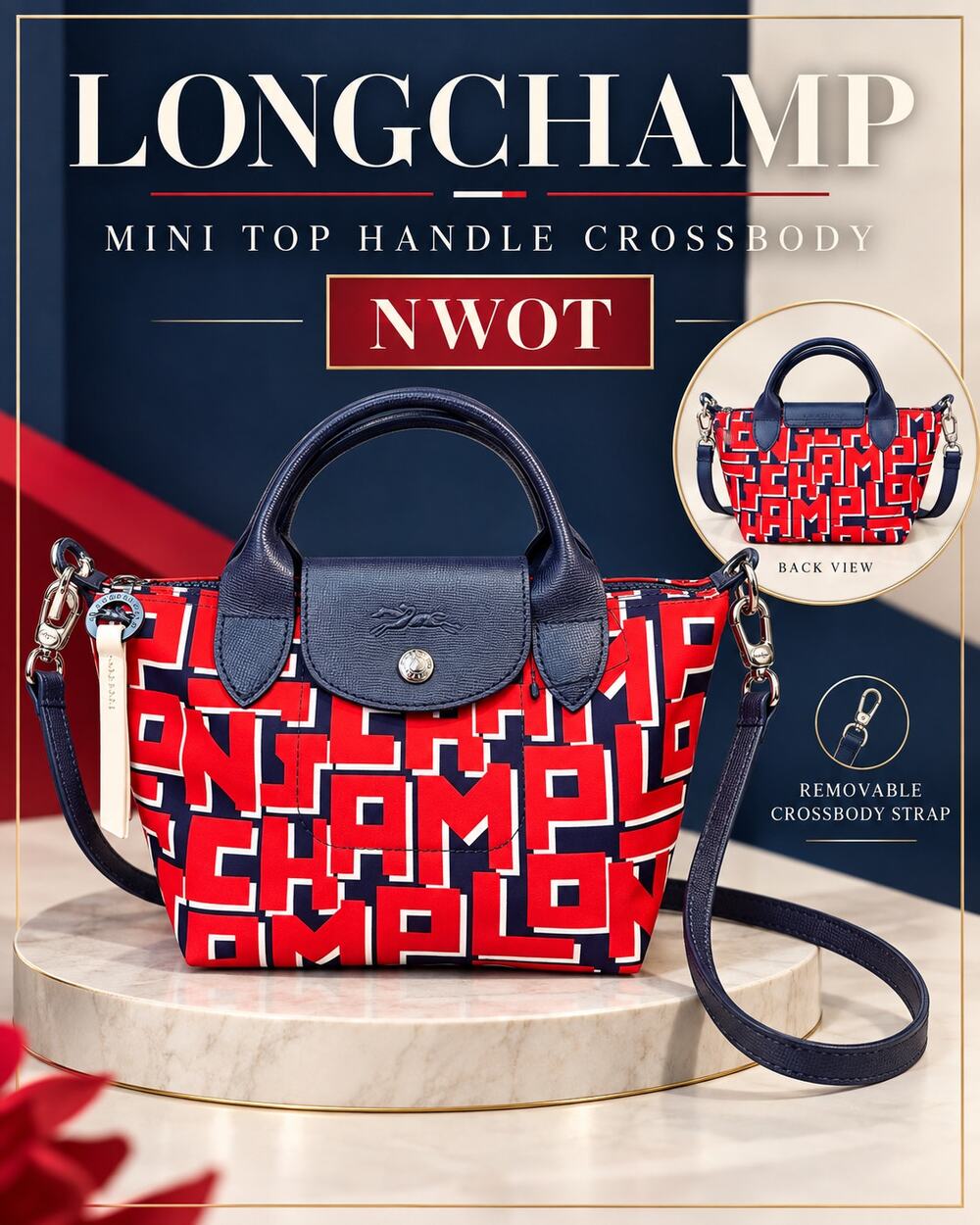 Longchamp Le Pliage LGP Special Edition Crossbody Tote*New without tags